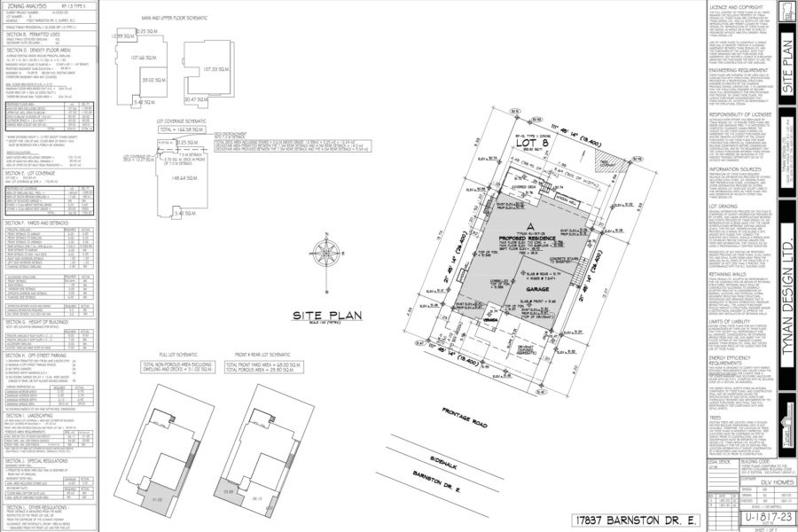 The Village at Fraser Heights: 3400-3800 ft² / Lot Size: 4000 ft²