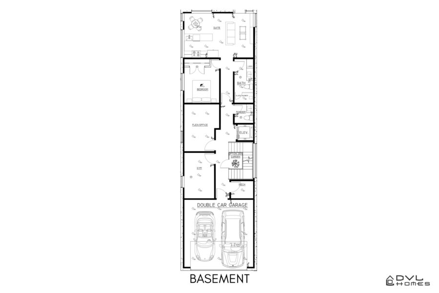4 Bed + 4 Bath, The Stevens: 3700 ft² / Lot Size: 4118 ft²